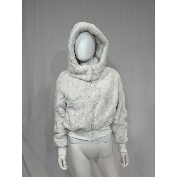 Alo Yoga 'Faux Fur' White Foxy Jacket Size XS - Picture 2 of 5